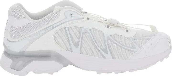'Xt-Whisper' White Sneakers With Printed Logo On The Side And Drawstring Closure In Fabric Unisex