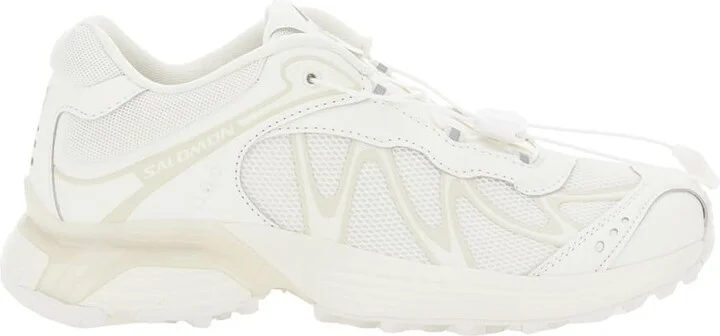 'xt-whisper' White Sneakers With Printed Logo On The Side And Drawstring Closure In Fabric Unisex