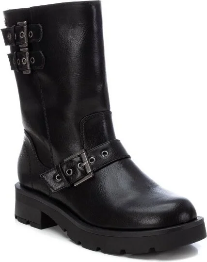 Xti Women's Biker Booties 143441, Black, - Image 2