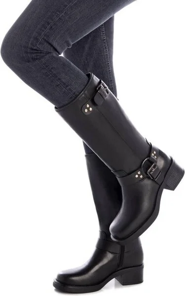 Xti Women's Biker Boots 142997, Black, - Image 3