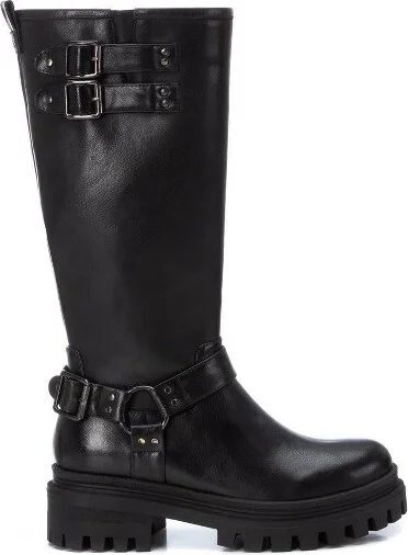 Xti Women's Biker Boots 143005, Black,