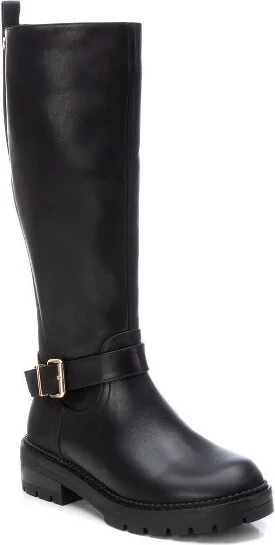 Xti Women's Biker Tall Boots 143089, Black, - Image 2
