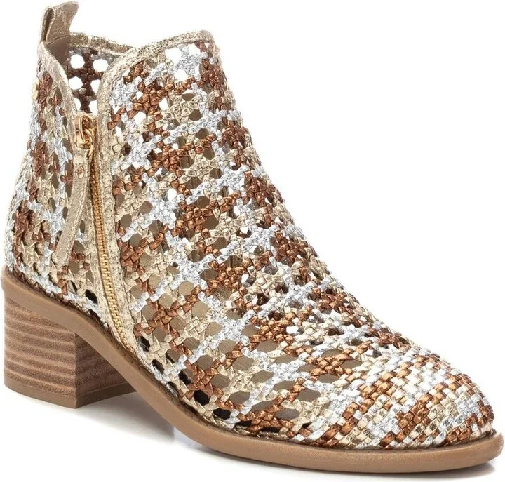 Xti Women's Braided Booties with Side Zipper - Image 7