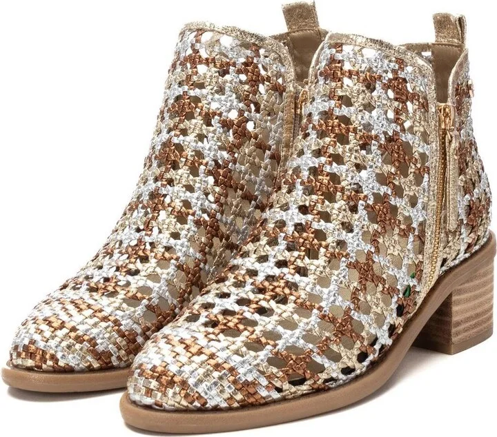 Xti Women's Braided Booties with Side Zipper - Image 9