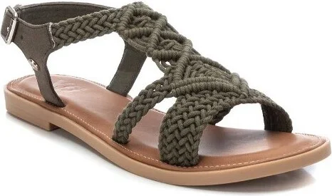 Xti Women's Braided Strap Flat Sandals 141273 Black - Image 3