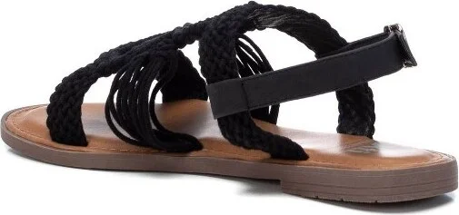Xti Women's Braided Strap Flat Sandals 43929 - Black, - Image 2