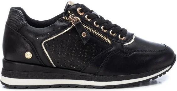 Xti Women's Casual Comfort Sneakers 142234A Black