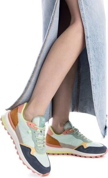 Xti Women's Casual Multicolor Sneakers 143663 Aqua - Image 2