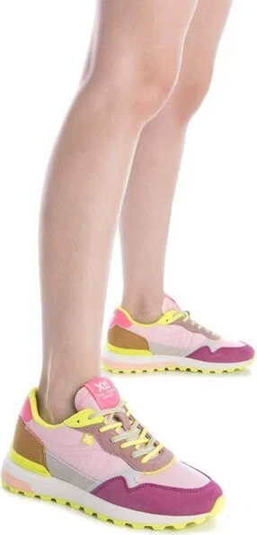 Xti Women's Casual Multicolor Sneakers 143663 Aqua - Image 3