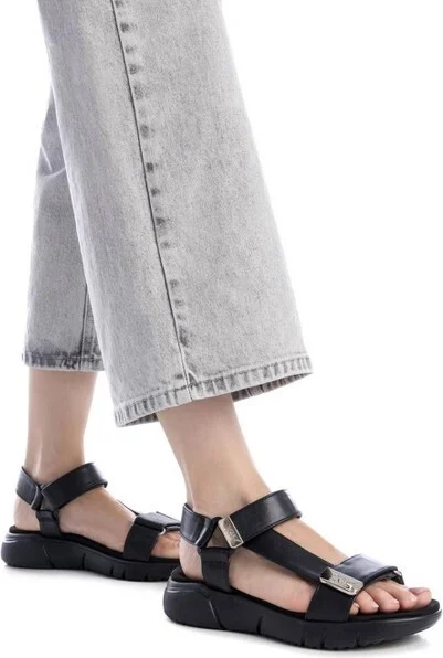 Xti Women's Casual Sandals 144112 BLACK - Image 2