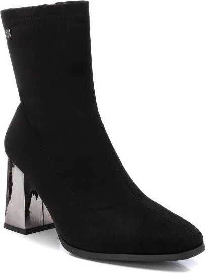 Xti Women's Casual Suede Booties 143112, Black, - Image 2