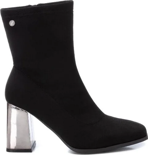 Xti Women's Casual Suede Booties 143112, Black,