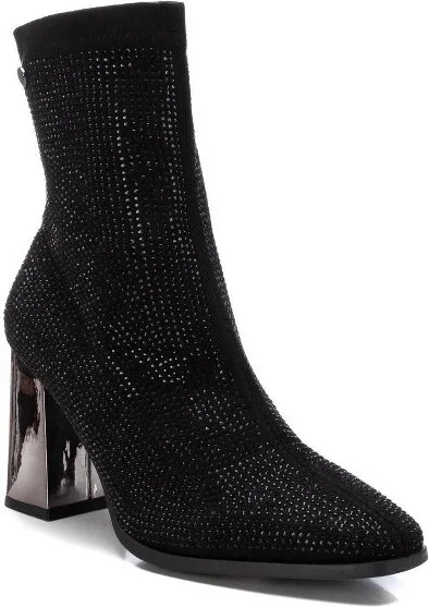 Xti Women's Casual Suede Booties 143114, Black, - Image 2