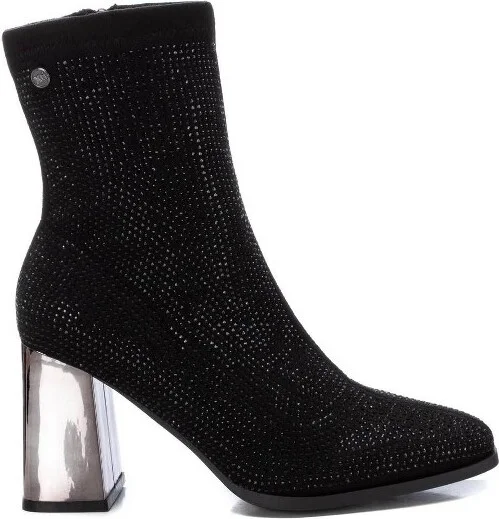 Xti Women's Casual Suede Booties 143114, Black,