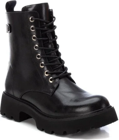 Xti Women's Combat Booties 142977, Black, - Image 2