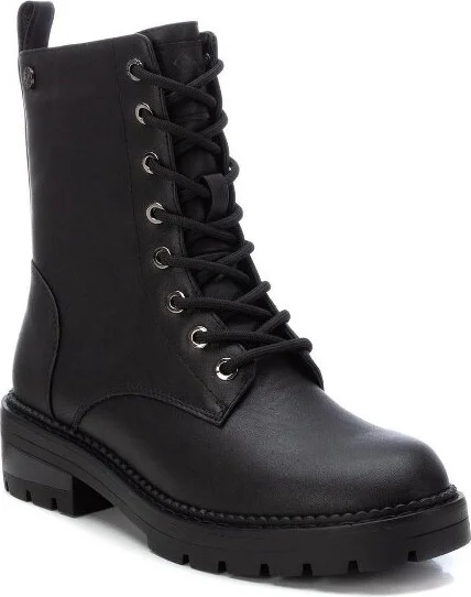 Xti Women's Combat Booties 143090, Black, - Image 2