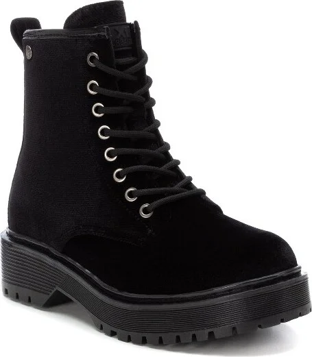 Xti Women's Combat Booties 143096, Black, - Image 2