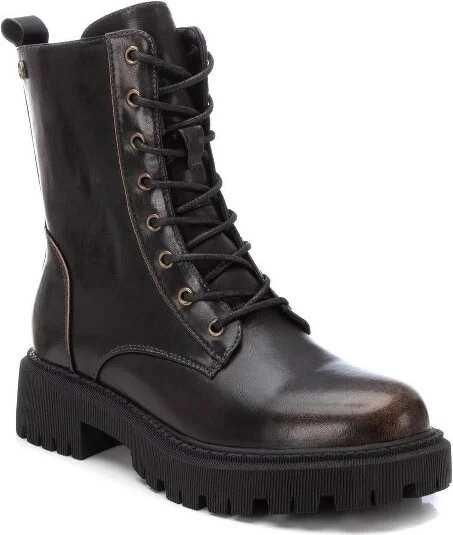 Xti Women's Combat Booties 143318, Brown, - Image 2