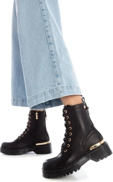 Xti Women's Combat Boots 141807 Black - Image 2