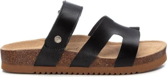 XTI Women's Comfort Slip On Sandals 144124 Black