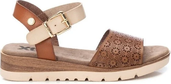 XTI Women's Die Cut Sandals 14356 Taupe