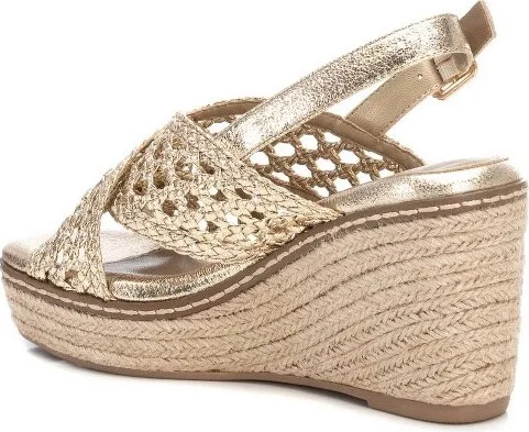 XTI Women's Espadrille Sandals , Gold, - Image 2