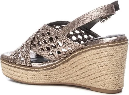 XTI Women's Espadrille Sandals , Gold, - Image 3