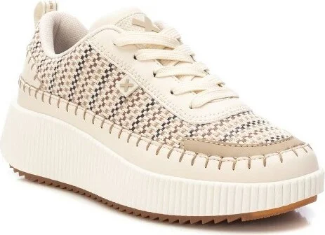 Xti Women's Fashion Casual Sneakers 143591 Beige - Image 2