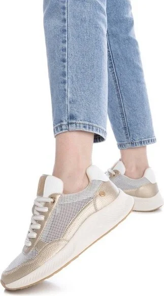 Xti Women's Fashion Casual Sneakers 14384 Silver - Image 3