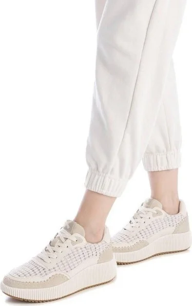Xti Women's Fashion Multicolored Sneakers 14390 Beige - Image 2