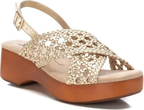 Xti Women's Fashion Platform Sandals 143357 GOLD - Image 2