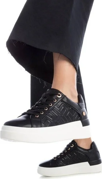 Xti Women's Fashion Sneakers 142954 Black - Image 2