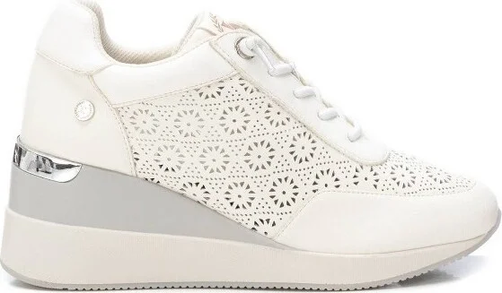 Xti Women's Fashion Wedge Sneakers 143776 White