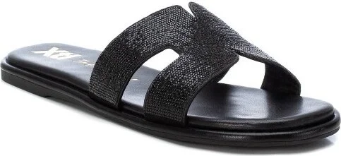 XTI Women's Flat Sandals 142811-Black, - Image 2