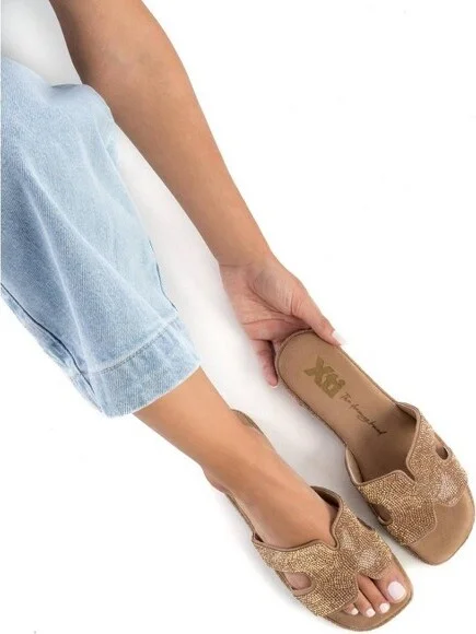Xti Women's Flat Sandals 142857 TAUPE - Image 2