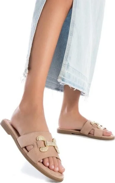 Xti Women's Flat Sandals 142938 BEIGE - Image 2