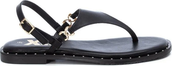 Xti Women's Flat Sandals 45269 - Black,
