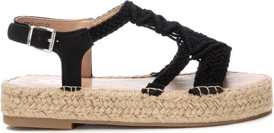XTI Women's Flat Sandals , Black,