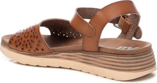 XTI Women's Flat Sandals , Camel, - Image 3