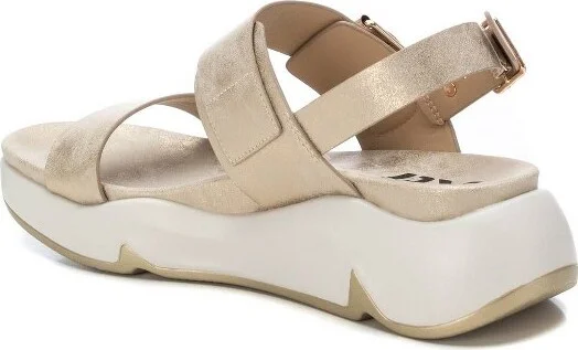 XTI Women's Flat Sandals , Gold, - Image 2