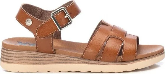 XTI Women's Flat Sandals , Taupe,