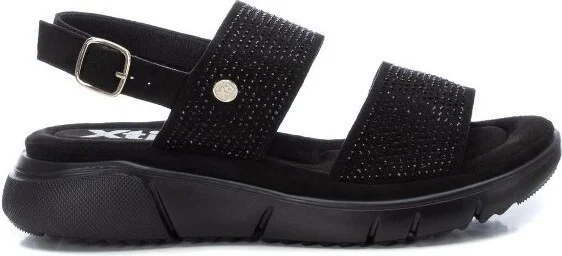 Xti Women's Flat Sling back Sandals 141243 - Black,