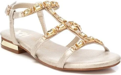 XTI Women's Flat Strappy Sandals -Black, - Image 3