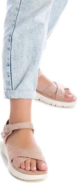 Xti Women's Flat Suede Sandals 141242 - Light/pastel pink, - Image 2