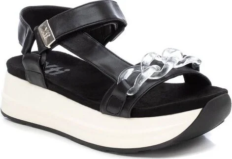 Xti Women's Flatform Sandals -Black, - Image 2