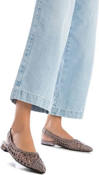Xti Women's Flats Ballerina Style ,Black, - Image 3