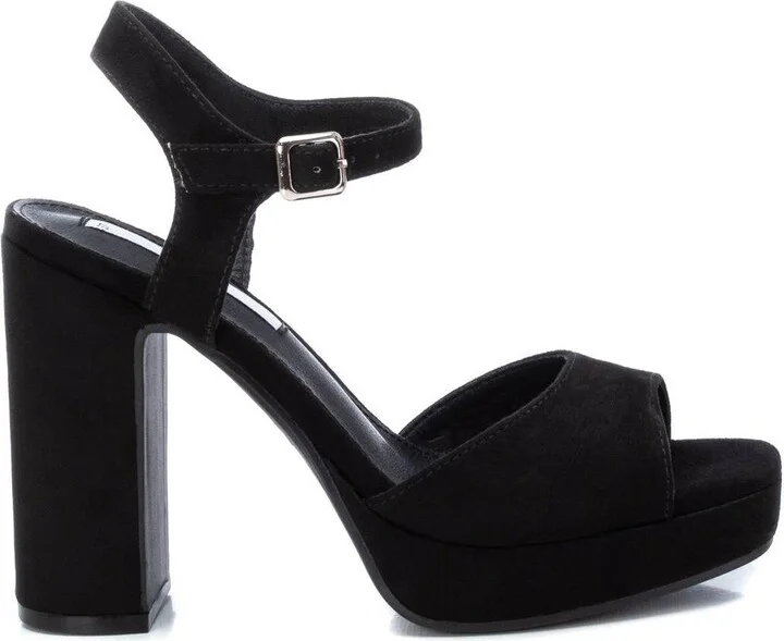 Xti Women's Heel Suede Sandals By Xti, Black
