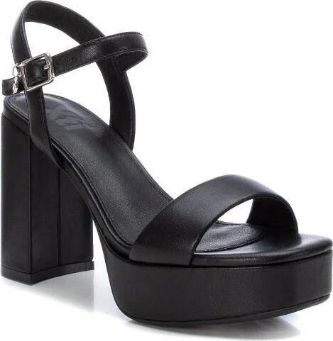Xti Women's Heeled Platform Sandals 140844 - Black, - Image 2