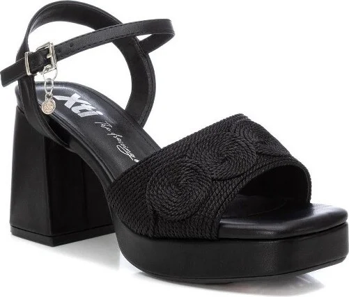 XTI Women's Heeled Platform Sandals 142845-Gold, - Image 3