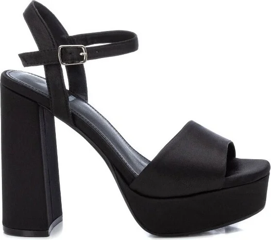 Xti Women's Heeled Platform Sandals 1452 - Black,
